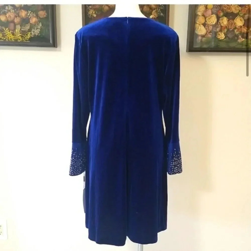 Calvin Klein Velvet Dress - Picture 5 of 16